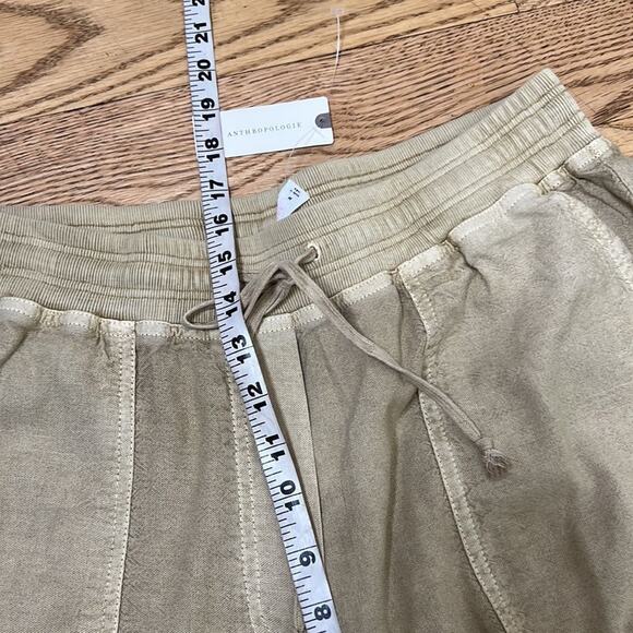 DAILY PRACTICE BY ANTHROPOLOGIE LINEN BLEND DRAWSTRING PANTS SIZE M - Picture 6 of 7